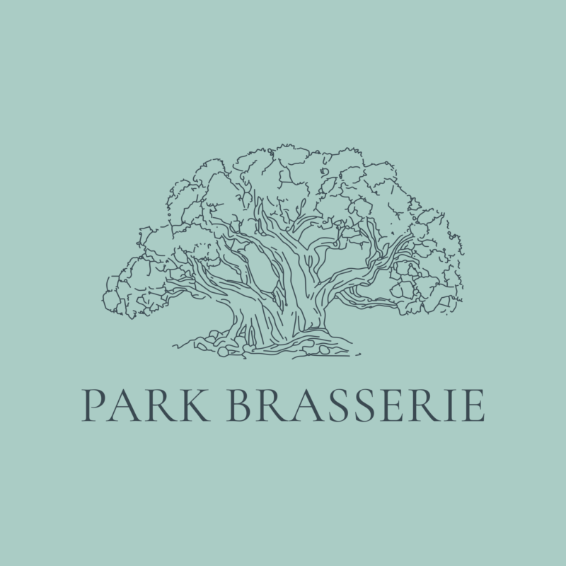 park brasserie full logo light green large